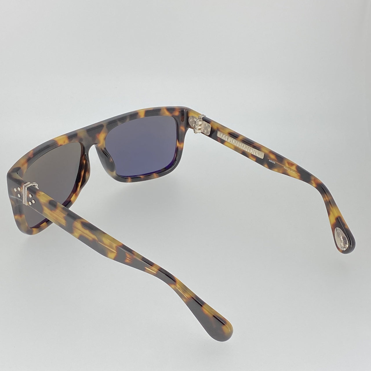 Ann Demeulemeester Sunglasses Flat Top Tortoise Shell 925 Silver with Grey Lenses CAT3 AD2C2SUN - Watches & Crystals