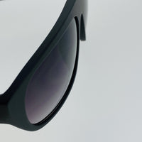 Thumbnail for Ann Demeulemeester Sunglasses Matte Black Flat Top 925 Silver with Grey Lenses Category 3 Dark Tint AD1C9SUN - Watches & Crystals
