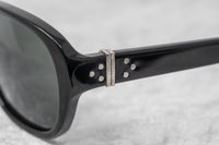 Thumbnail for Ann Demeulemeester Sunglasses Oval Black 925 Silver with Grey Lenses Category 3 AD8C1SUN - Watches & Crystals
