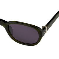 Thumbnail for Ann Demeulemeester Sunglasses Oval Green 925 Silver with Purple Lenses Category 3 AD8C7SUN - Watches & Crystals