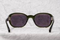 Thumbnail for Ann Demeulemeester Sunglasses Oval Green 925 Silver with Purple Lenses Category 3 AD8C7SUN - Watches & Crystals
