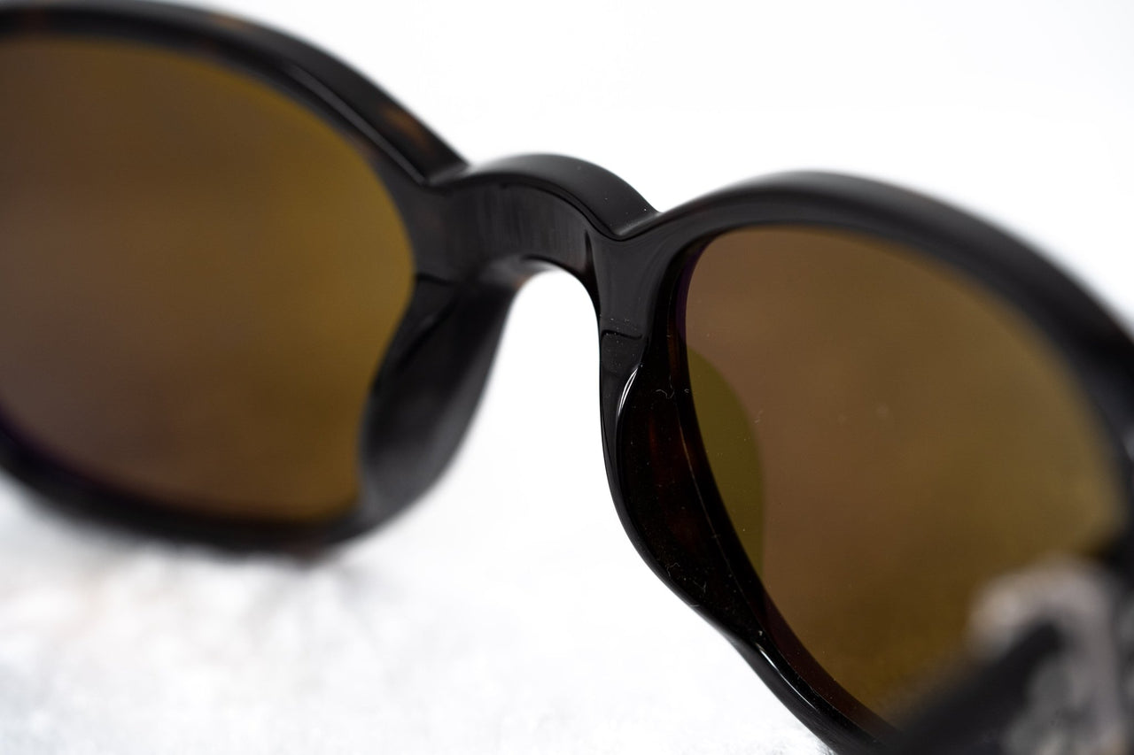 Ann Demeulemeester Sunglasses Oval Tortoise Shell 925 Silver with Brown Lenses Category 3 AD8C4SUN - Watches & Crystals