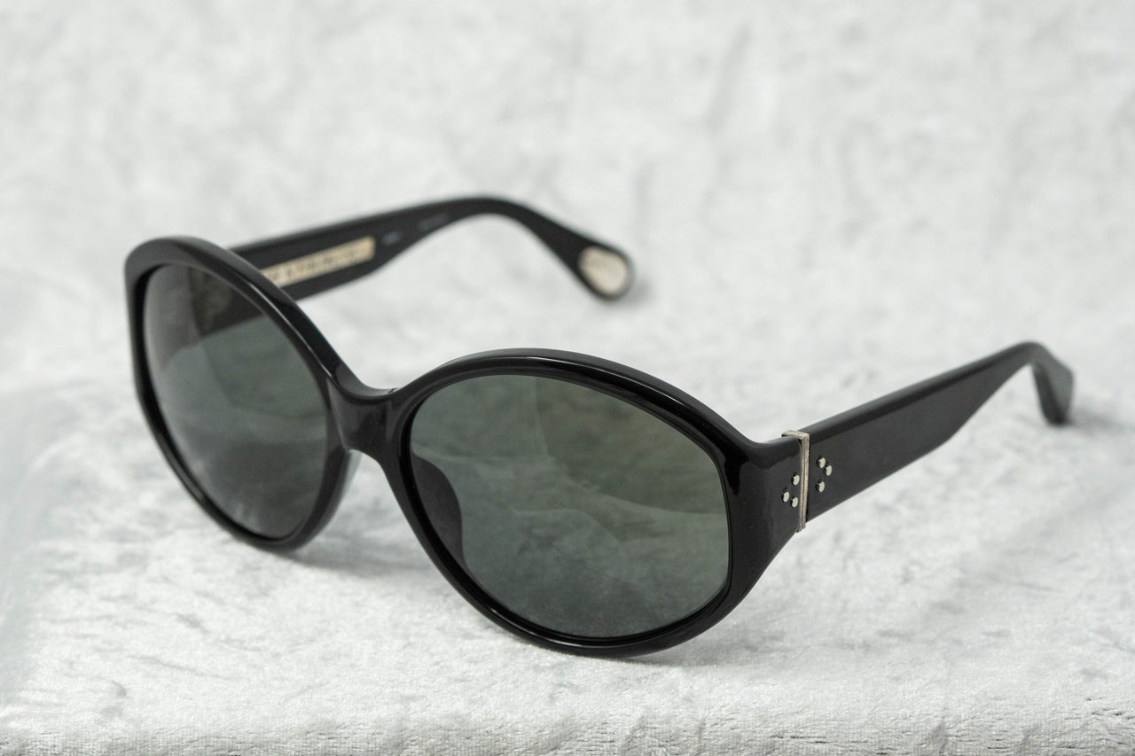 Ann Demeulemeester Sunglasses Oversized Black 925 Silver with Grey Lenses CAT3 AD6C1SUN - Watches & Crystals