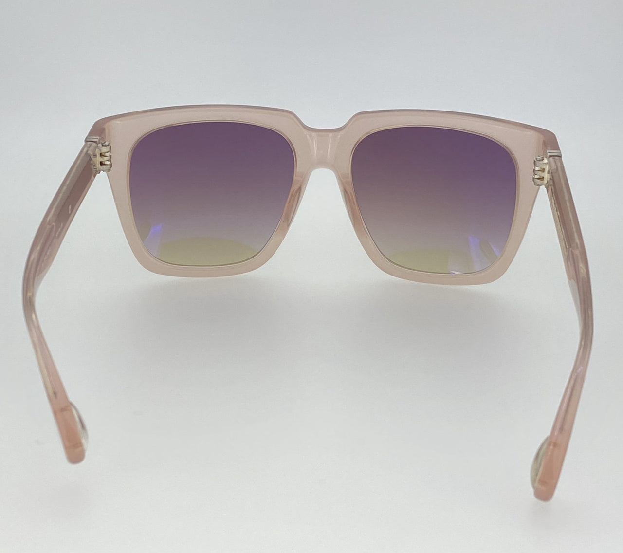 Ann Demeulemeester Sunglasses Oversized Blush Pink with Brown Lenses 925 Silver AD21C5SUN - Watches & Crystals