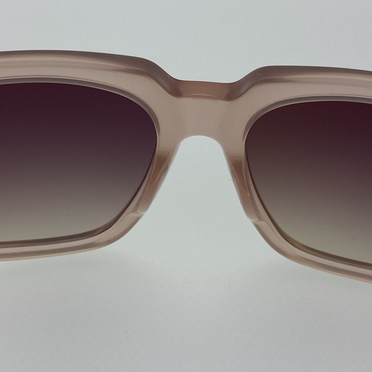 Ann Demeulemeester Sunglasses Oversized Blush Pink with Brown Lenses 925 Silver AD21C5SUN - Watches & Crystals