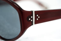 Thumbnail for Ann Demeulemeester Sunglasses Oversized Bordeaux Red 925 Silver with Blue Lenses AD6C3SUN - Watches & Crystals