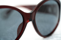 Thumbnail for Ann Demeulemeester Sunglasses Oversized Bordeaux Red 925 Silver with Blue Lenses AD6C3SUN - Watches & Crystals