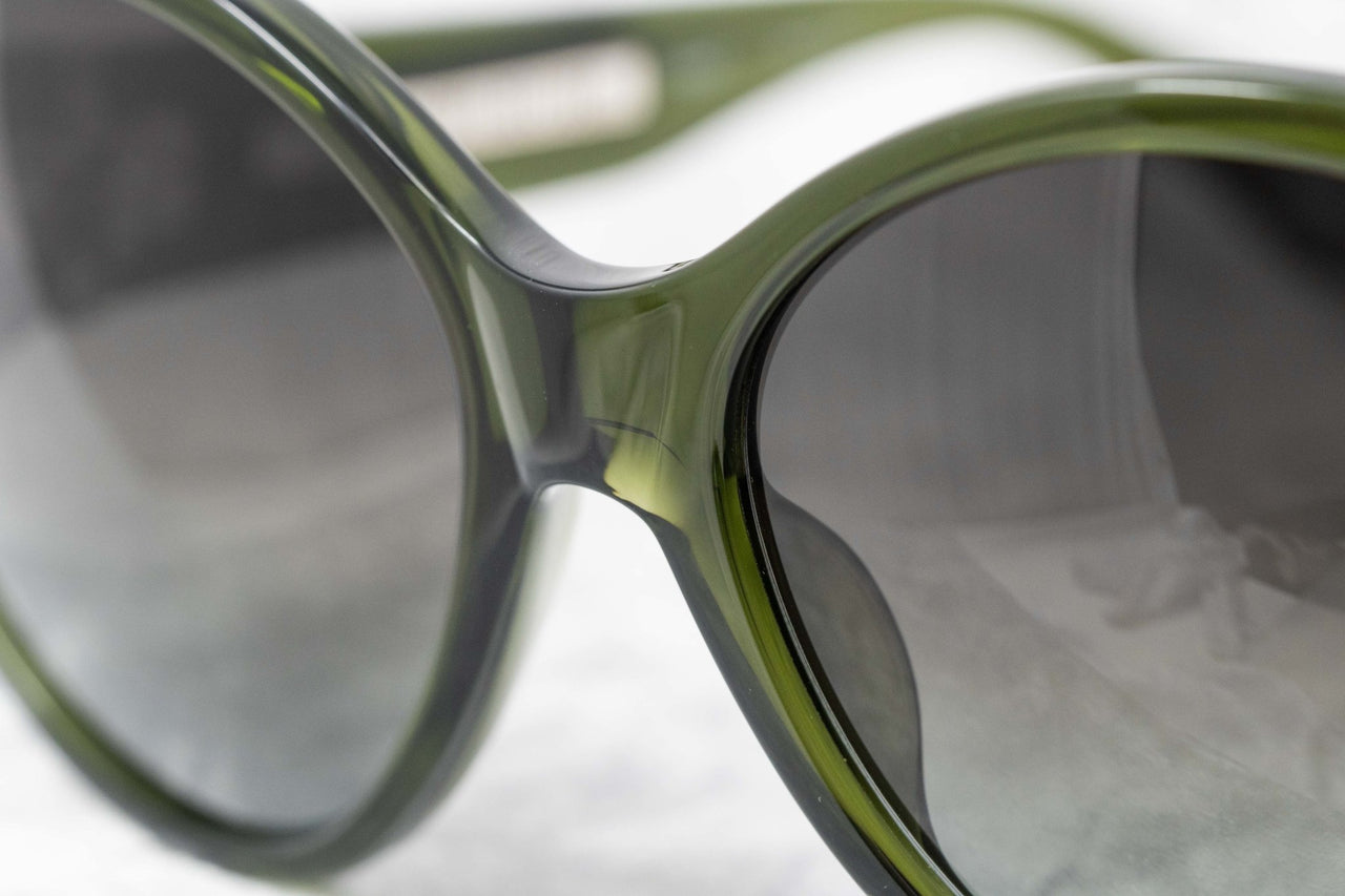 Ann Demeulemeester Sunglasses Oversized Green 925 Silver with Green Graduated Lenses CAT3 AD6C7SUN - Watches & Crystals