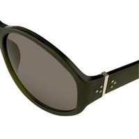 Thumbnail for Ann Demeulemeester Sunglasses Oversized Green 925 Silver with Green Graduated Lenses CAT3 AD6C7SUN - Watches & Crystals