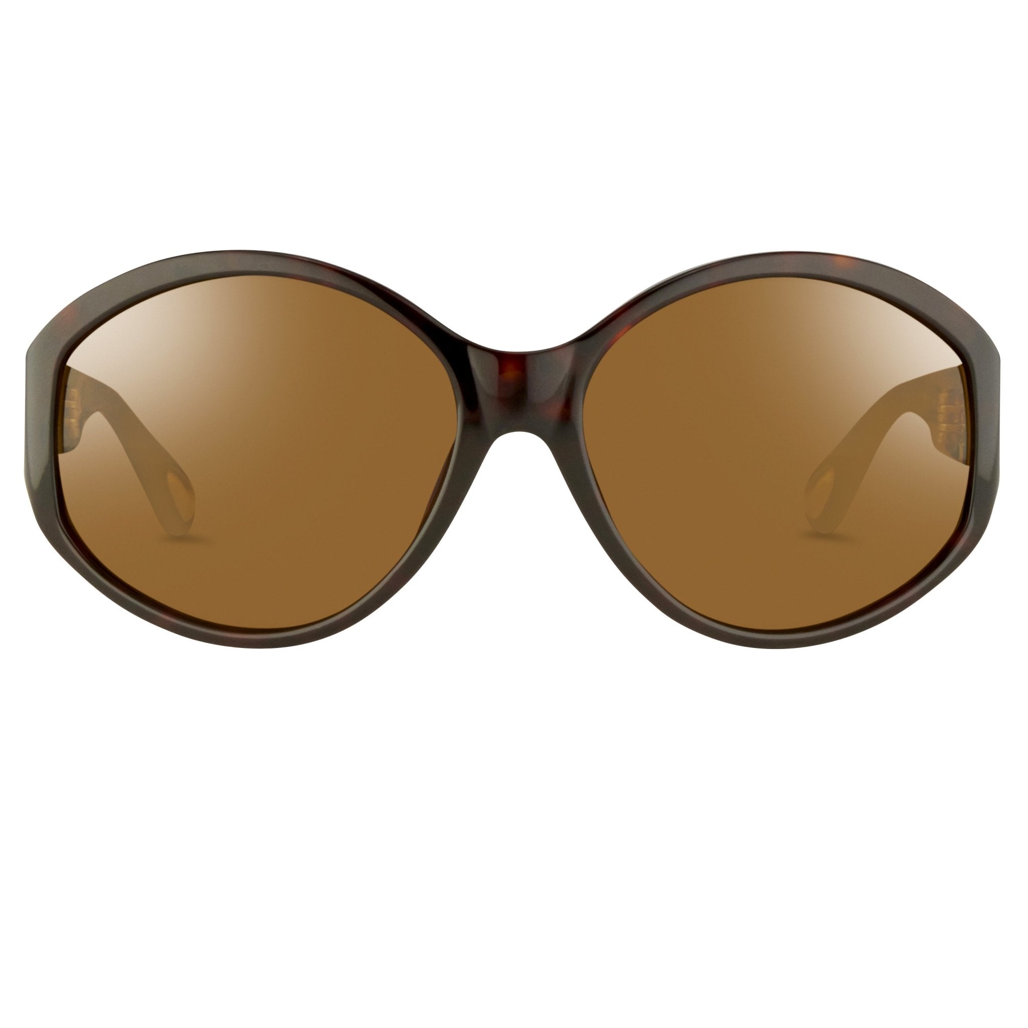 Ann Demeulemeester Sunglasses Oversized Tortoise Shell 925 Silver with Brown Lenses Category 3 AD6C4SUN - Watches & Crystals