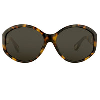 Thumbnail for Ann Demeulemeester Sunglasses Oversized Tortoise Shell 925 Silver with Grey Lenses CAT3 AD6C2SUN - Watches & Crystals