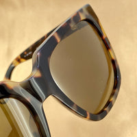 Thumbnail for Ann Demeulemeester Sunglasses Oversized Tortoise Shell with Brown Lenses CAT3 AD21C2SUN - Watches & Crystals