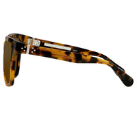 Thumbnail for Ann Demeulemeester Sunglasses Oversized Tortoise Shell with Brown Lenses CAT3 AD21C2SUN - Watches & Crystals
