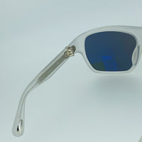 Thumbnail for Ann Demeulemeester Sunglasses Oversized White 925 Silver with Grey Lenses AD31C4SUN - Watches & Crystals