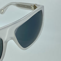 Thumbnail for Ann Demeulemeester Sunglasses Oversized White 925 Silver with Grey Lenses AD31C4SUN - Watches & Crystals