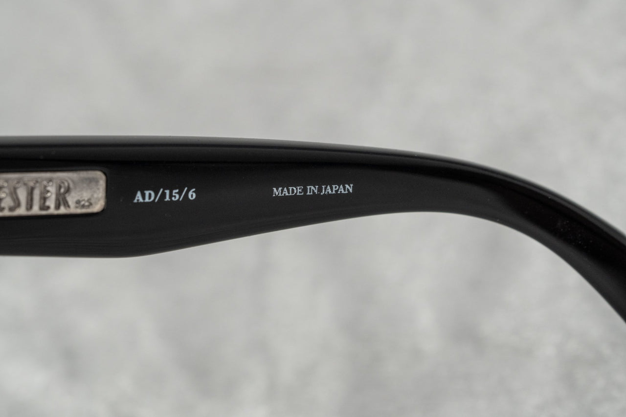 Ann Demeulemeester Sunglasses Rectangular Black 925 Silver with Grey Lenses AD15C6SUN - Watches & Crystals