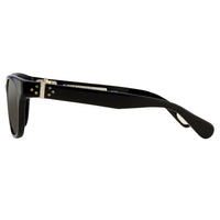 Thumbnail for Ann Demeulemeester Sunglasses Rectangular Black 925 Silver with Grey Lenses AD15C6SUN - Watches & Crystals