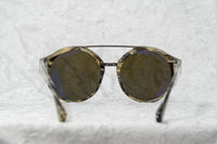 Thumbnail for Ann Demeulemeester Sunglasses Round Hornet 925 Silver with Green Lenses CAT3 AD45C3SUN - Watches & Crystals