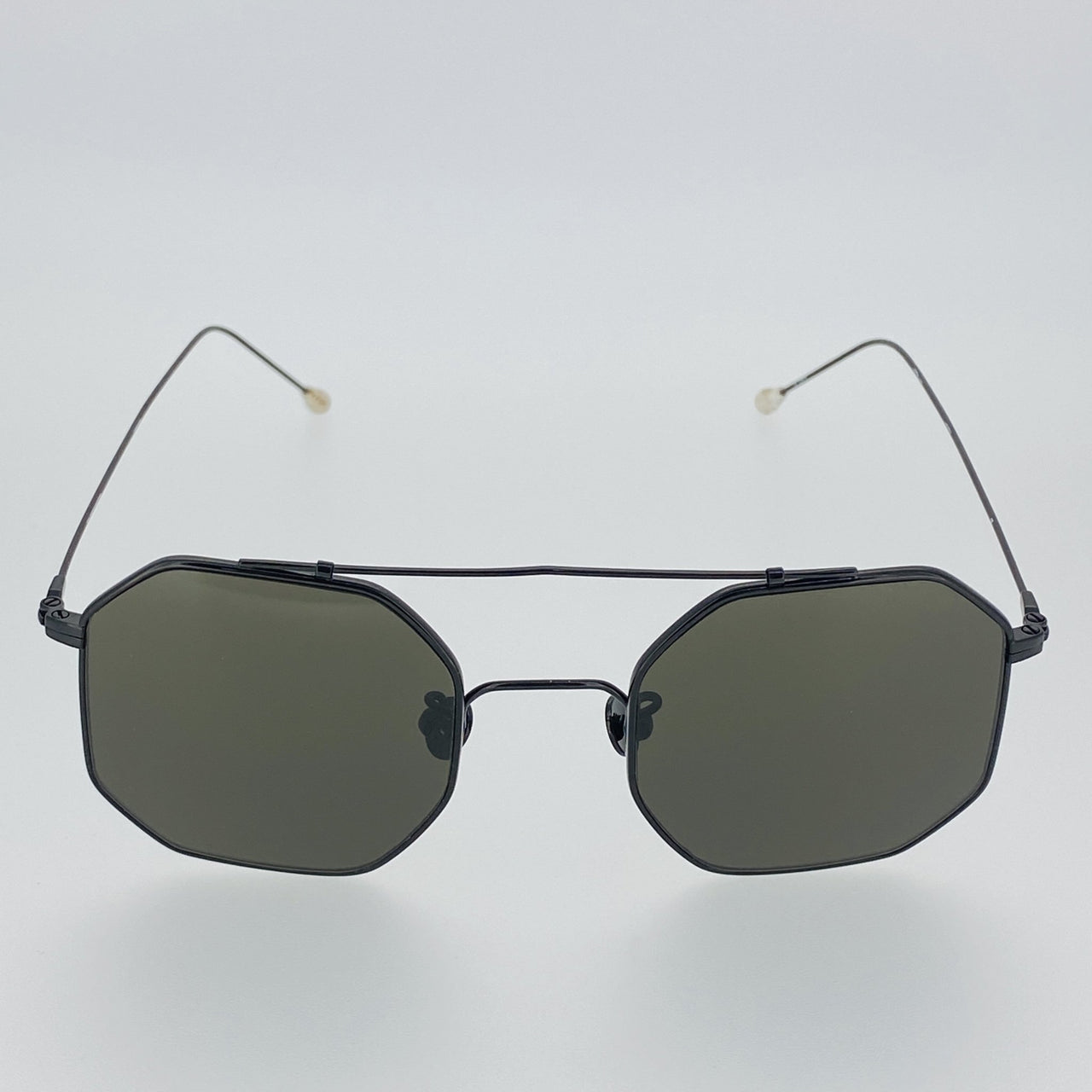 Ann Demeulemeester Titanium Sunglasses Square Shiny Black 925 Silver CAT3 AD52C1SUN - Watches & Crystals