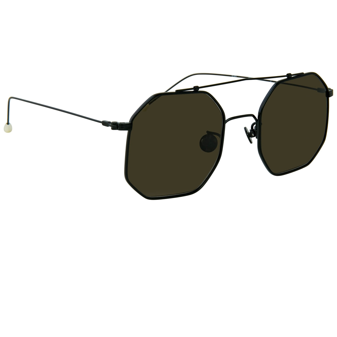 Ann Demeulemeester Titanium Sunglasses Square Shiny Black 925 Silver CAT3 AD52C1SUN - Watches & Crystals