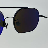 Thumbnail for Ann Demeulemeester Titanium Sunglasses Square Shiny Black 925 Silver CAT3 AD63C1SUN - Watches & Crystals
