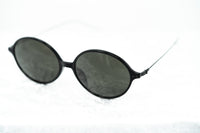 Thumbnail for Ann Demeulemeester Unisex Sunglasses Oval Black 925 Silver Titanium with Grey Lenses Category 4 AD64C1SUN - Watches & Crystals