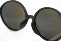 Thumbnail for Ann Demeulemeester Unisex Sunglasses Oval Black Wood Effect 925 Silver Titanium with Grey Mirror Lenses Category 3 AD64C2SUN - Watches & Crystals
