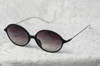 Thumbnail for Ann Demeulemeester Unisex Sunglasses Oval Matte Black 925 Silver Titanium with Grey Graduated Lenses Category 3 AD64C3SUN - Watches & Crystals