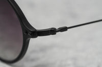 Thumbnail for Ann Demeulemeester Unisex Sunglasses Oval Matte Black 925 Silver Titanium with Grey Graduated Lenses Category 3 AD64C3SUN - Watches & Crystals