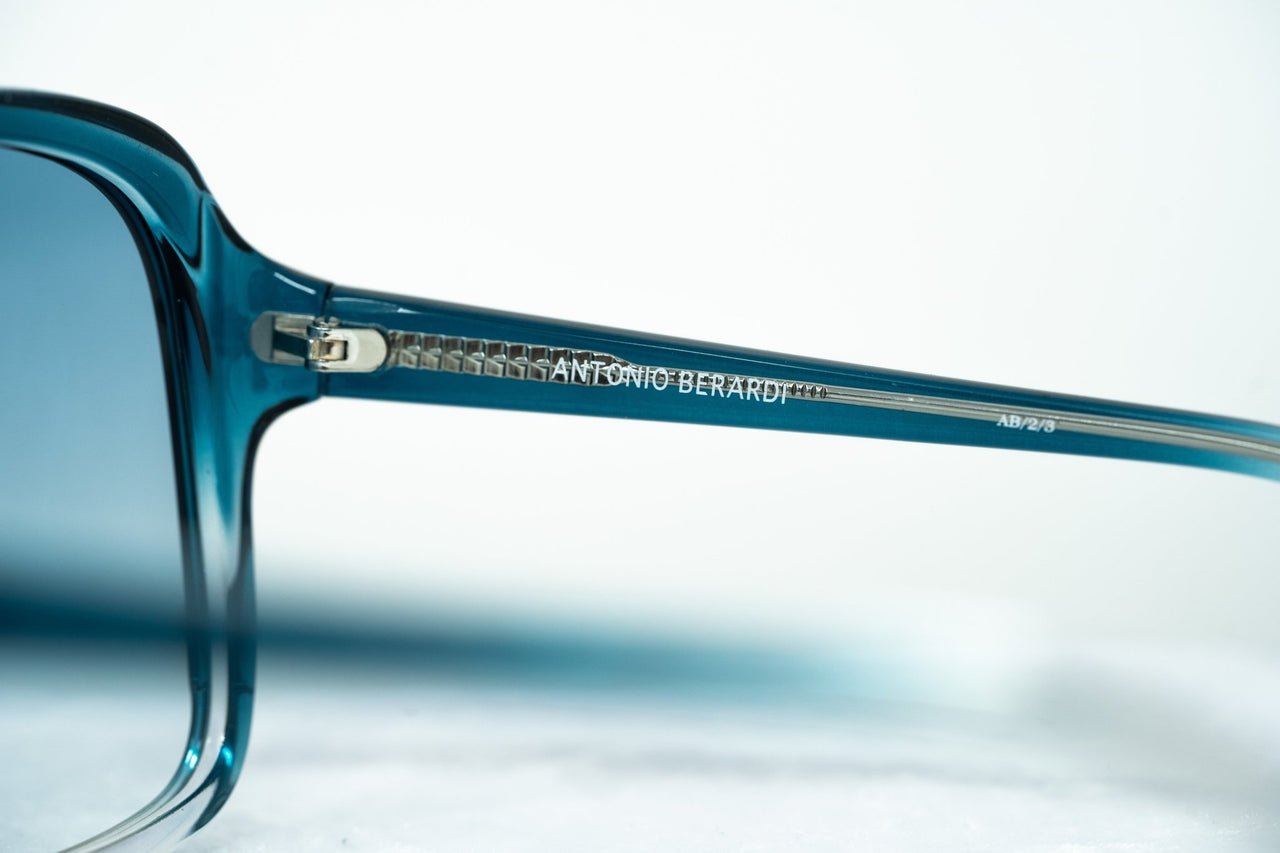 Antonio Berardi Women Sunglasses Oversized Frame Blue/Clear and Blue Graduated Lenses - 9AB2C3PETROL - Watches & Crystals
