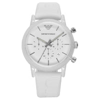 Thumbnail for Emporio Armani Men's Chronograph Watch White PVD AR1054