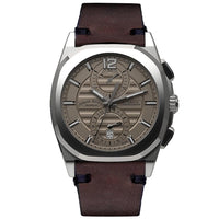 Thumbnail for Armand Nicolet J09-3 Chronograph Gray Leather - Watches & Crystals