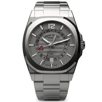 Thumbnail for Armand Nicolet J09-3 GMT Grey Stainless Steel - Watches & Crystals