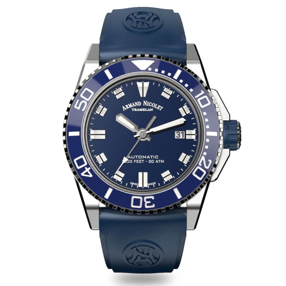 Armand Nicolet JS9-44 Blue - Watches & Crystals