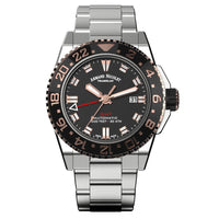 Thumbnail for Armand Nicolet JS9-44 GMT Black Stainless Steel - Watches & Crystals
