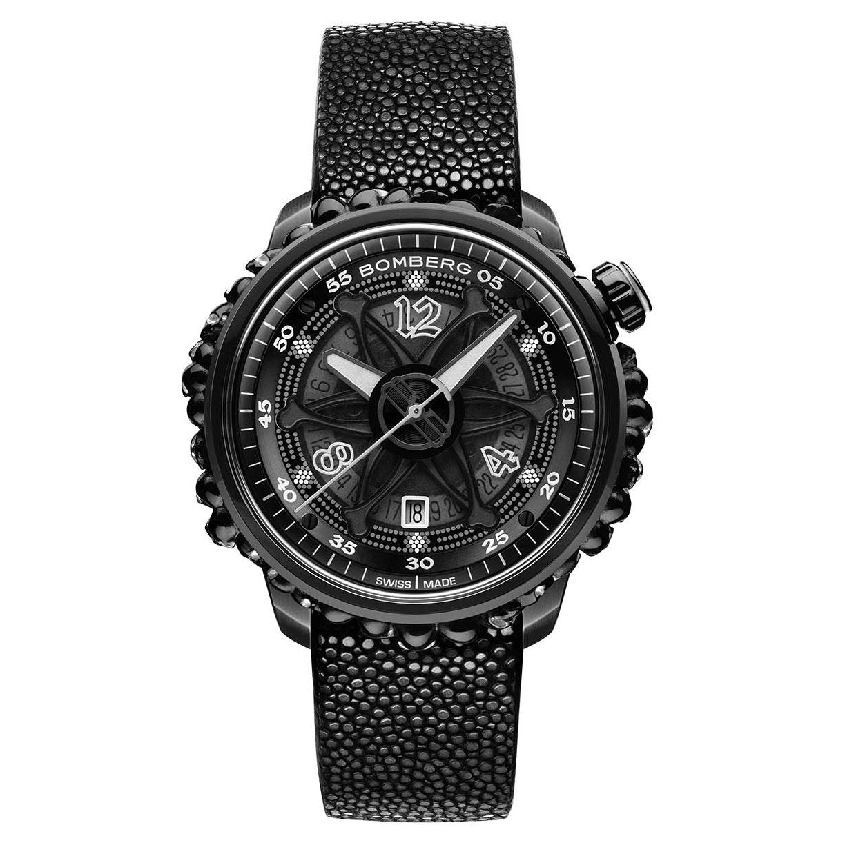 Bomberg Men's Watch BB-01 Automatic Black Catacomb Limited Edition CT43APBA.25-1.11 - Watches & Crystals