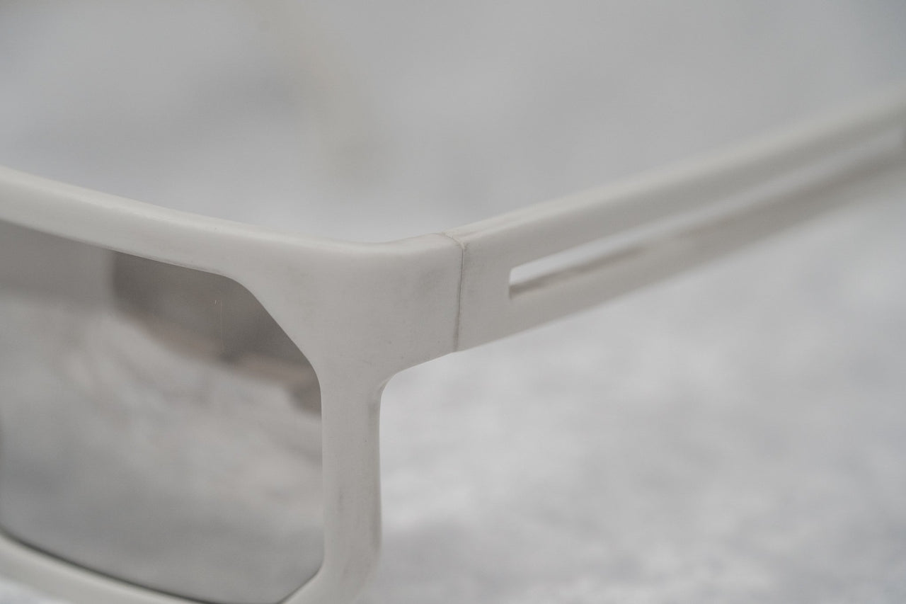 Boris Bidjan Saberi Sunglasses Rectangular White With Brown Graduated Lenses BBS1C1SUN - Watches & Crystals