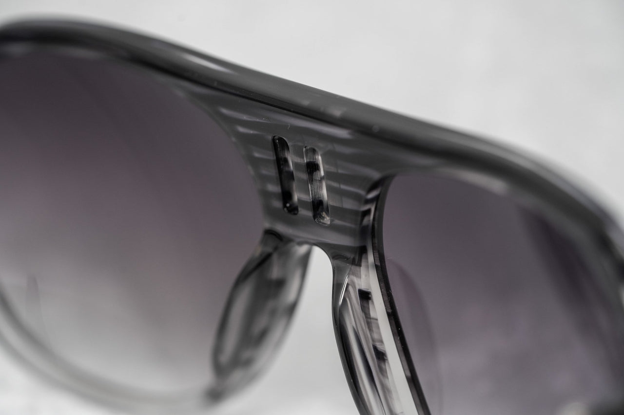 Boris Bidjan Saberi Sunglasses Striped Grey With Purple Graduated Category 3 Lenses BBS4C3SUN - Watches & Crystals