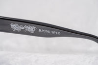 Thumbnail for Buddhist Punk Sunglasses Rectangular Black Print With Grey Lenses Category 3 7BP6C2BLACKPRINT - Watches & Crystals