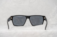 Thumbnail for Buddhist Punk Sunglasses Rectangular Black Print With Grey Lenses Category 3 7BP6C2BLACKPRINT - Watches & Crystals