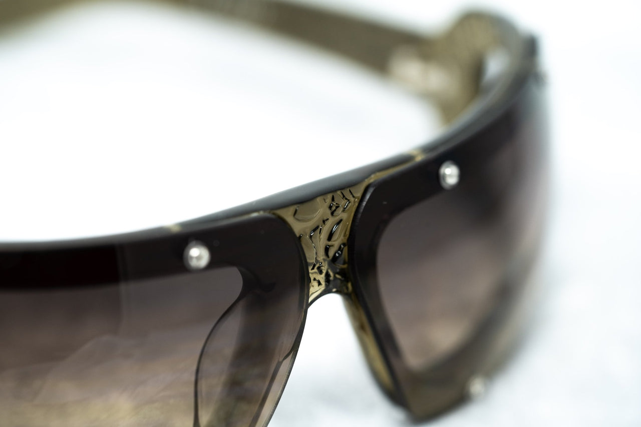 Buddhist Punk Sunglasses Rectangular Khaki With Brown Graduated Lenses Category 2 6BP2C3KHAKI - Watches & Crystals