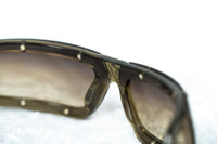 Thumbnail for Buddhist Punk Sunglasses Rectangular Khaki With Brown Graduated Lenses Category 2 6BP2C3KHAKI - Watches & Crystals