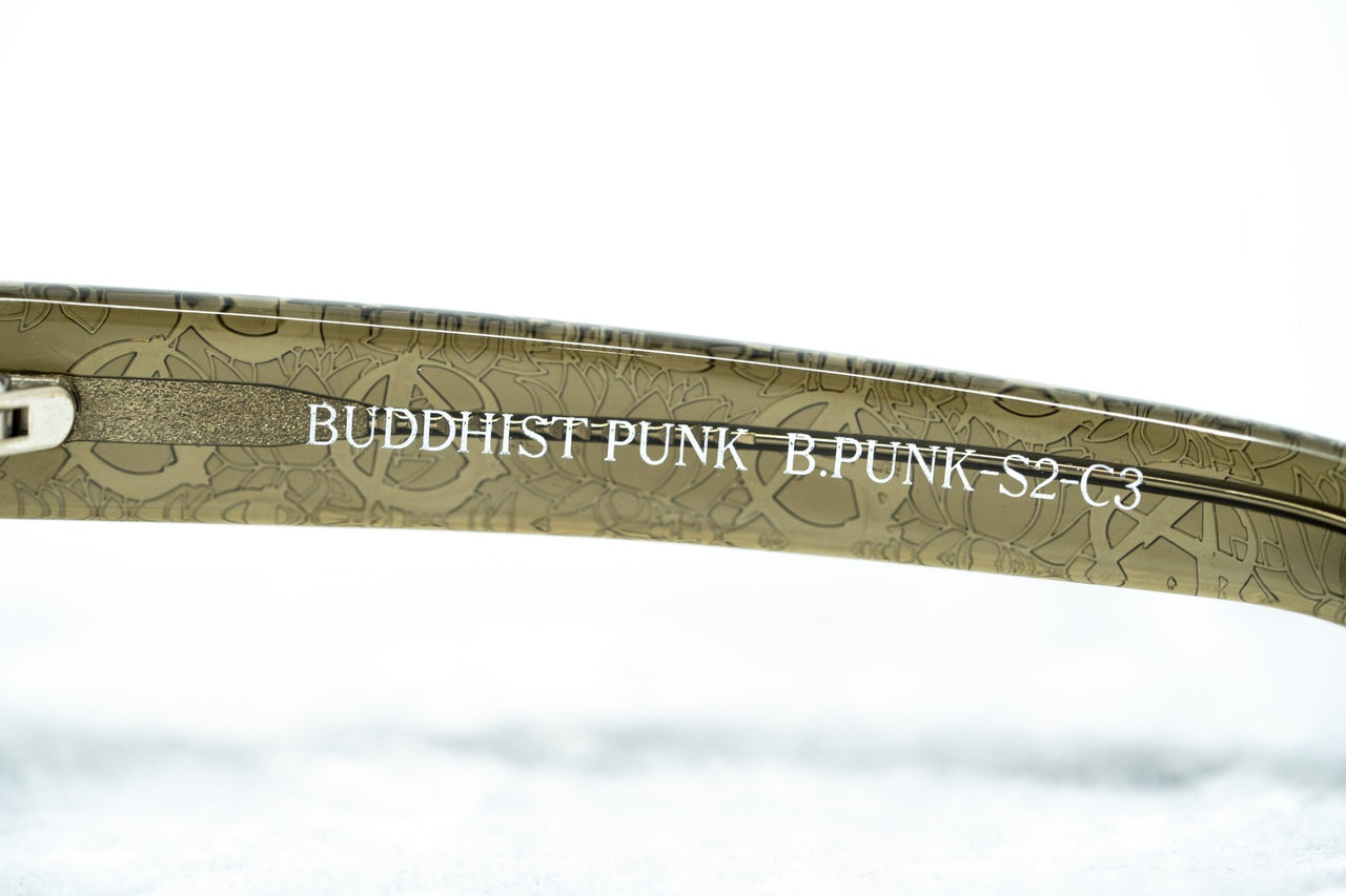 Buddhist Punk Sunglasses Rectangular Khaki With Brown Graduated Lenses Category 2 6BP2C3KHAKI - Watches & Crystals