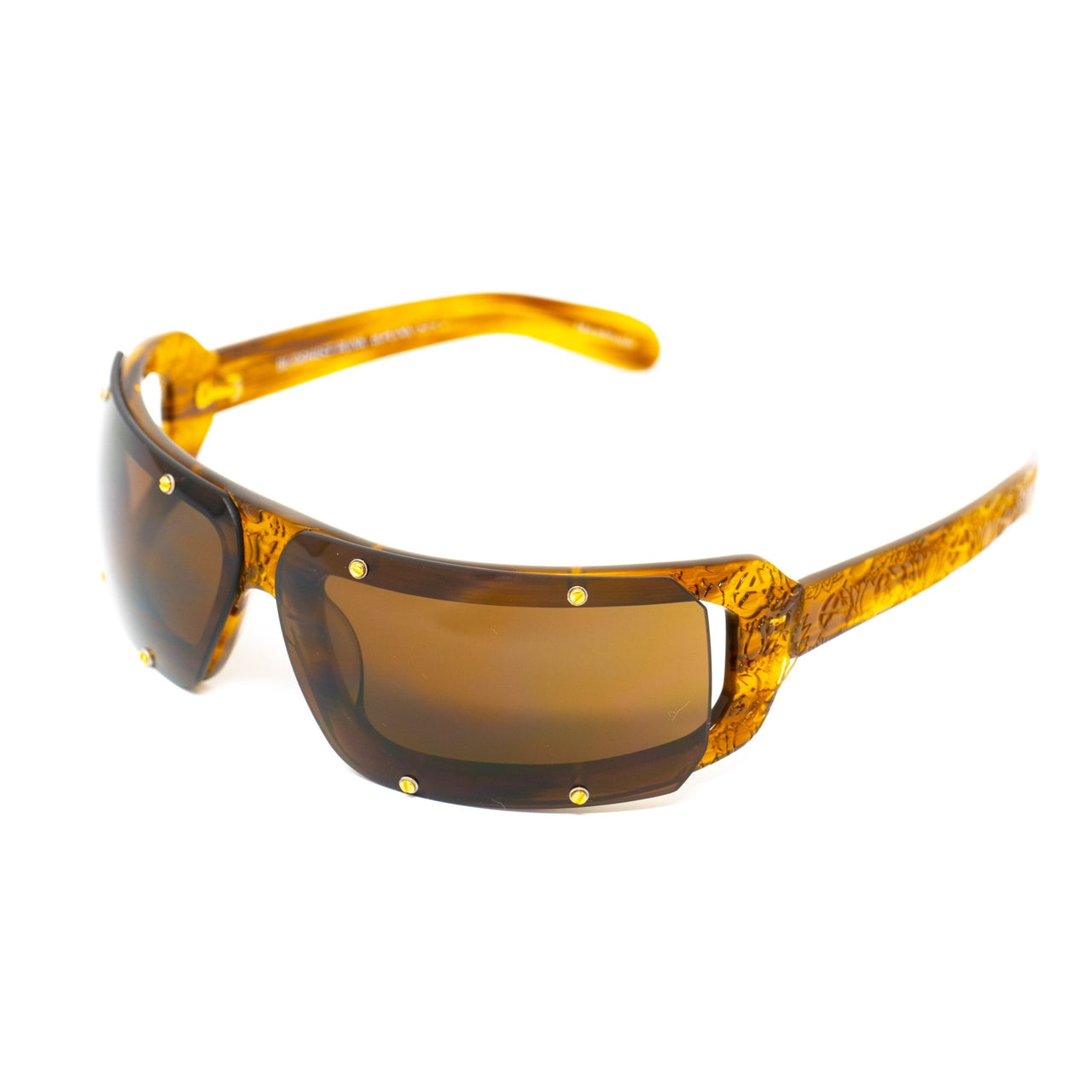 Buddhist Punk Sunglasses Rectangular Tortoise Shell With Brown Lenses Category 3 6BP2C2TSHELL - Watches & Crystals
