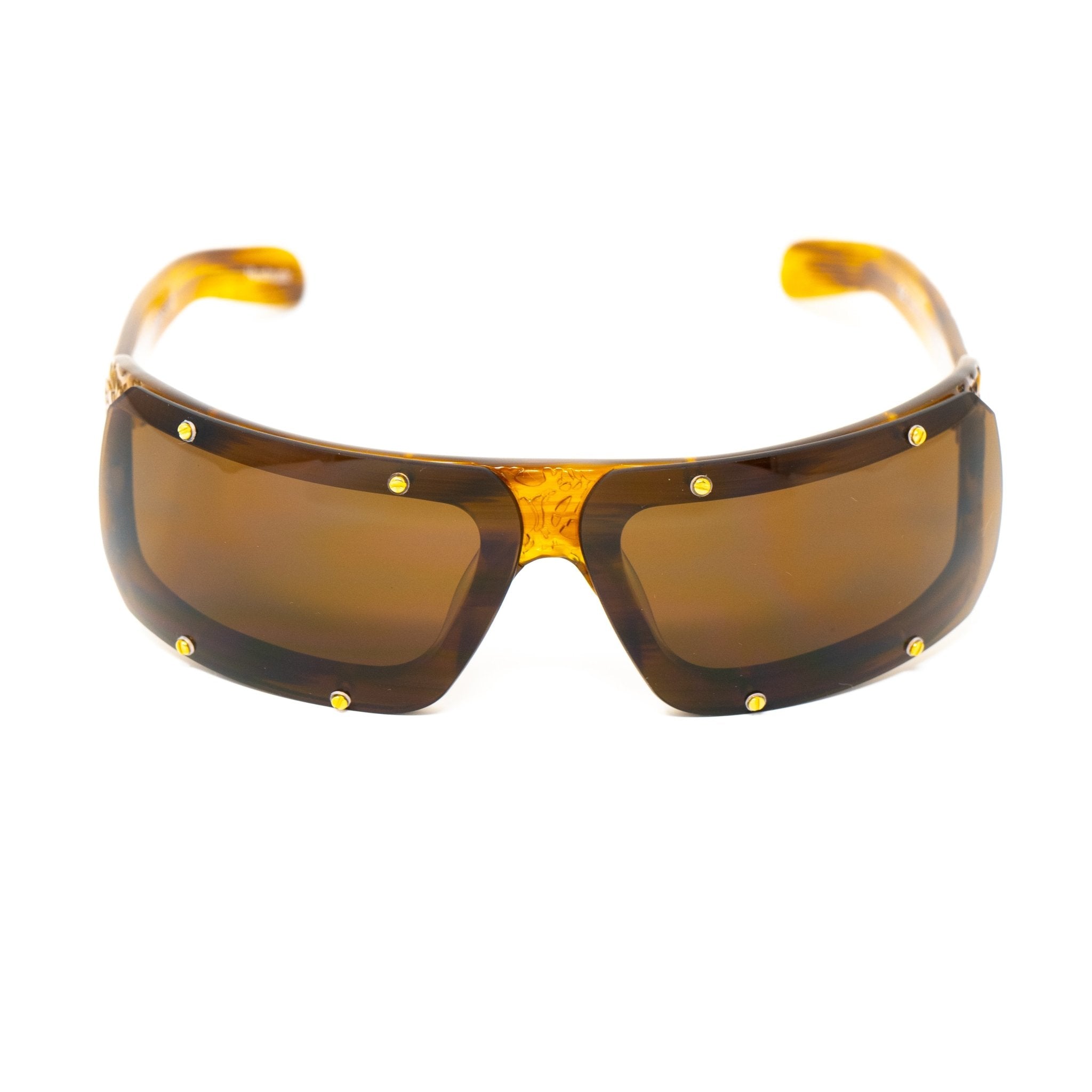 Buddhist Punk Sunglasses Rectangular Tortoise Shell With Brown Lenses Category 3 6BP2C2TSHELL - Watches & Crystals