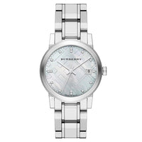 Thumbnail for Burberry Ladies Watch Check Stamped Silver BU9125 - Watches & Crystals