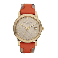 Thumbnail for Burberry Ladies Watch The City Check Champagne BU9016 - Watches & Crystals