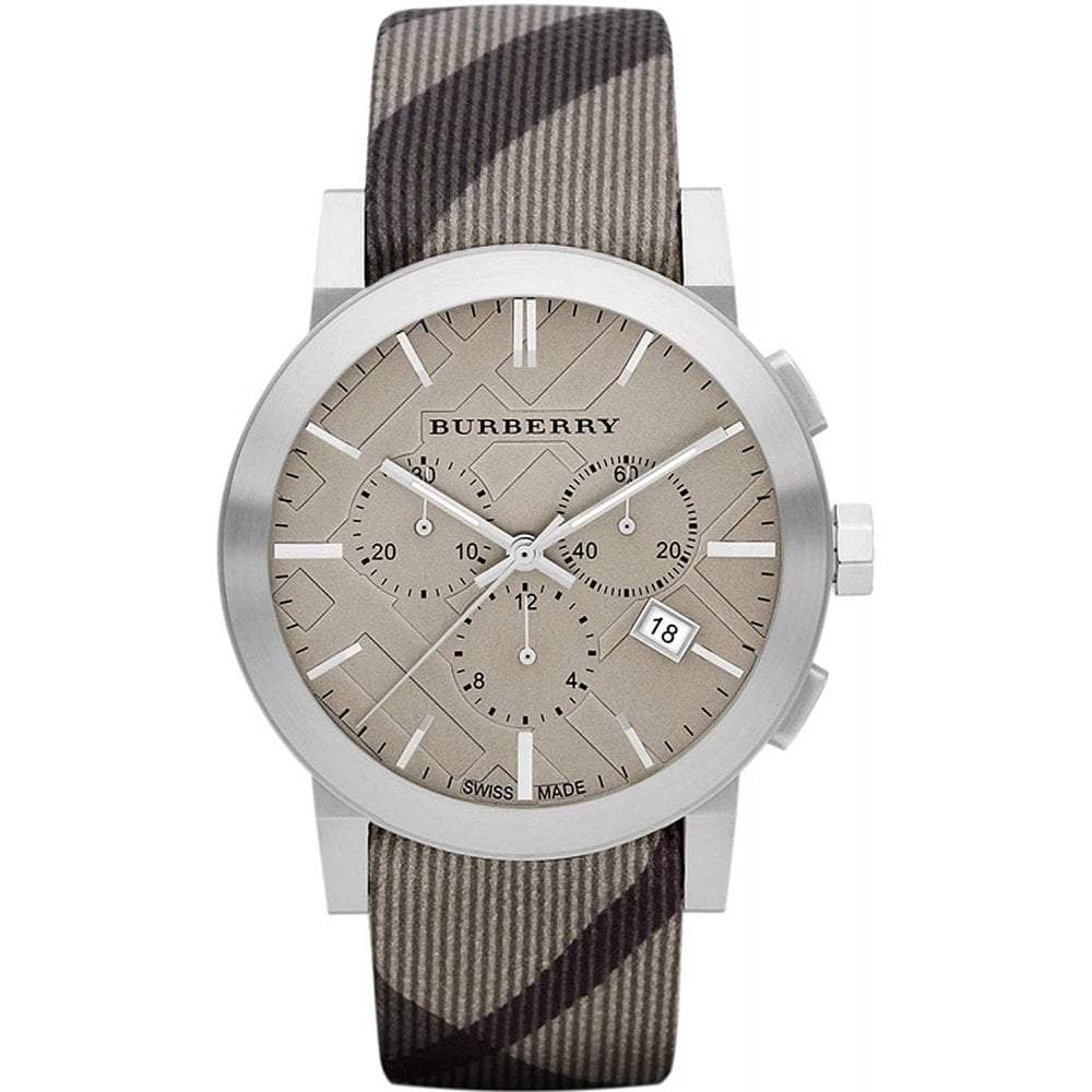 Burberry leather grey original watch strap bu9359 Clearance