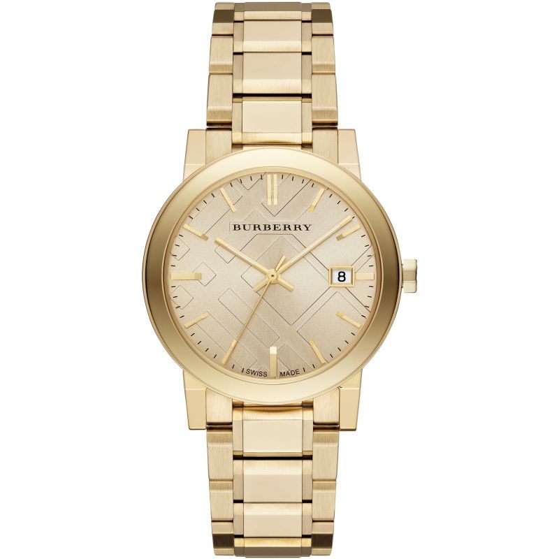 Sindsro omfavne Fortære Burberry Watch The City Yellow Gold BU9033 – Watches & Crystals