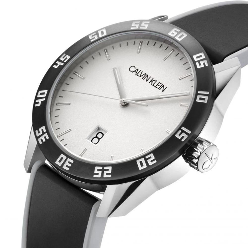 Calvin Klein Men's Complete Watch Silver Silicone K9R31CD6